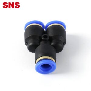 SNS SPY Series one touch 3 way union air hose tube connector plastic Y type pneumatic quick fitting picture 1